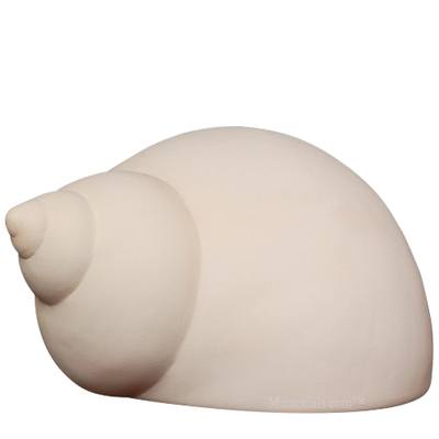 Spiral Shell Ceramic Keepsake Pet Urn