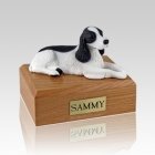 Springer Spaniel Black & White Large Dog Urn