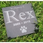 Square Granite Pet Grave Marker