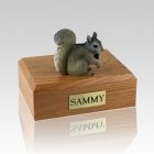 Squirrel Gray Large Cremation Urn