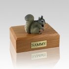 Squirrel Gray Medium Cremation Urn