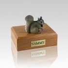 Squirrel Gray Small Cremation Urn
