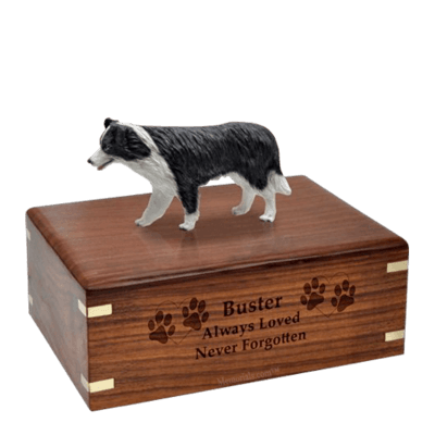 Standing Border Collie Large Doggy Urn