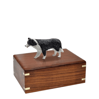 Standing Border Collie Small Doggy Urn