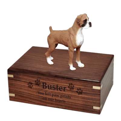 Standing Boxer Large Doggy Urn