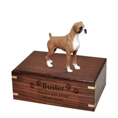 Standing Boxer Medium Doggy Urn