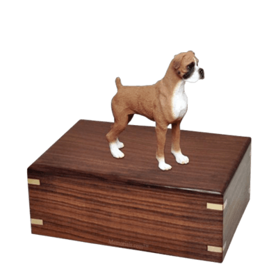 Standing Boxer Medium Doggy Urn