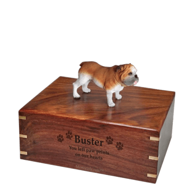 Standing Bulldog Medium Doggy Urn