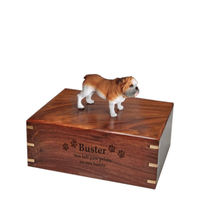 Standing Bulldog Small Doggy Urn