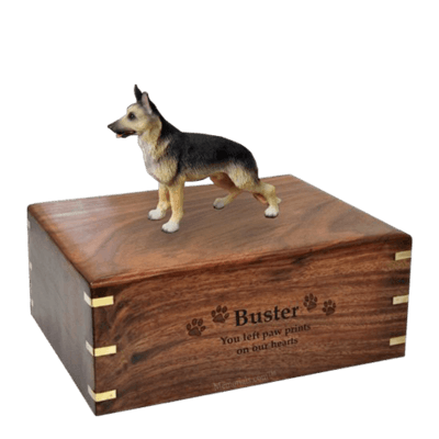 Standing German Shepherd Large Doggy Urn