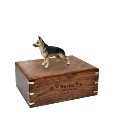 Standing German Shepherd Small Doggy Urn