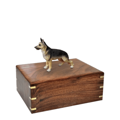 Standing German Shepherd Small Doggy Urn