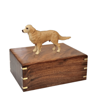 Standing Golden Retriever Medium Doggy Urn