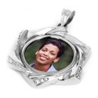 Starlight White Gold Photo Pendant