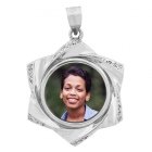 Starlight White Gold Photo Pendant