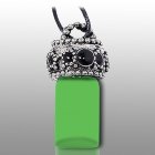 Stars Green Pet Urn Necklace