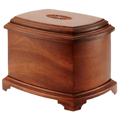 Sunburst Wood Cremation Urn