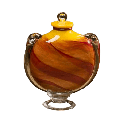 Sunset Glass Urn