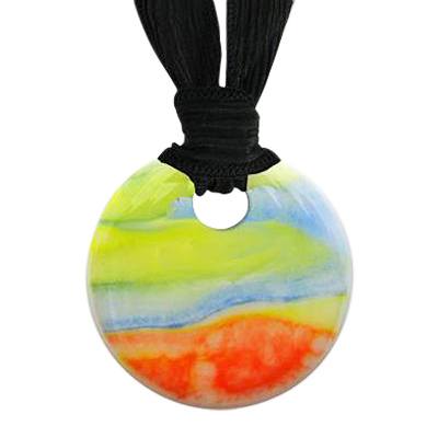 Sunset Small Cremation Ashes Pendant