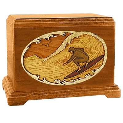 Surfer Mahogany Hampton Cremation Urn