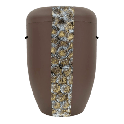 Swirls Biodegradable Urn in Brown