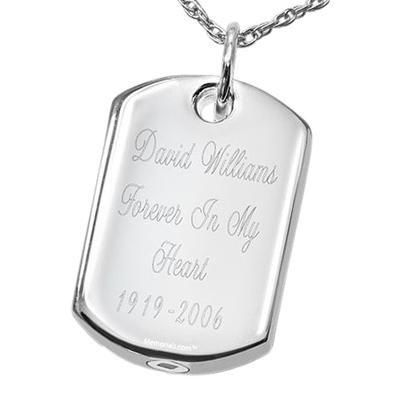 Tag Cremation Pendant