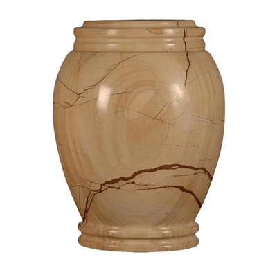 Teakwood Traditional Marble Cremation Urn