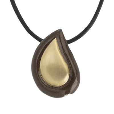 Teardrop Coffee Cremation Jewelry