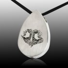 Teardrop Nose Stainless Print Cremation Keepsake