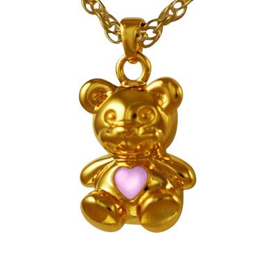 Teddy Bear Pink Keepsake Jewelry IV