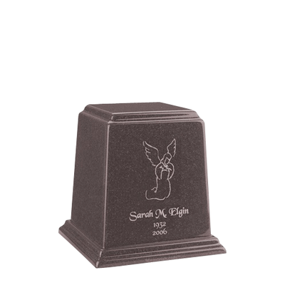 Temple Basil Wood Keepsake Marble Urn