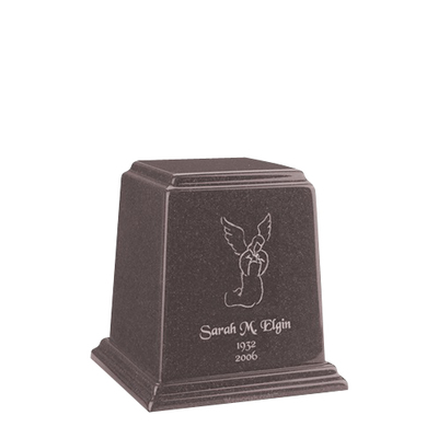 Temple Basil Wood Mini Marble Urn