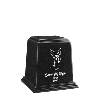 Temple Charcoal Mini Marble Urn