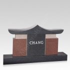 Temple Companion Granite Headstone