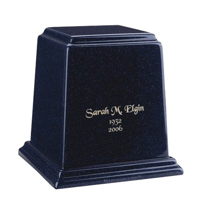 Temple Sapphire Blue Medium Marble Urn