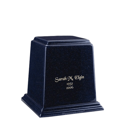 Temple Sapphire Blue Keepsake Marble Urn