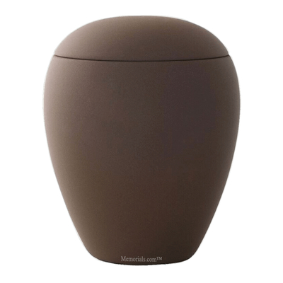 Terra Brown Ceramic Keepsake Urn