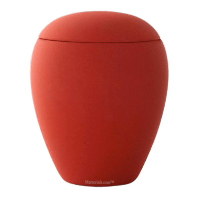 Terra Red Ceramic Keepsake Urn