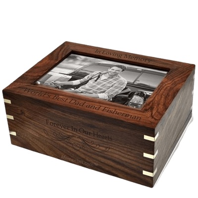 Timber Photo Cremation Urn