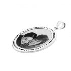 Timeless Silver Etched Pendant