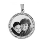 Timeless Silver Etched Pendant