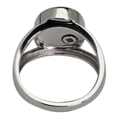 Timeless 14k White Gold Cremation Print Ring