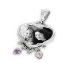 Together Silver Etched Pendant