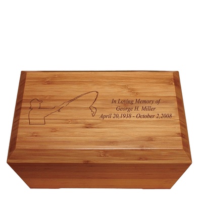 Cards Bamboo Distinction Green Cremation Urn
