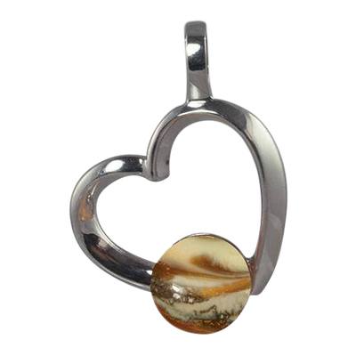 Topaz Amore Cremation Ash Pendant