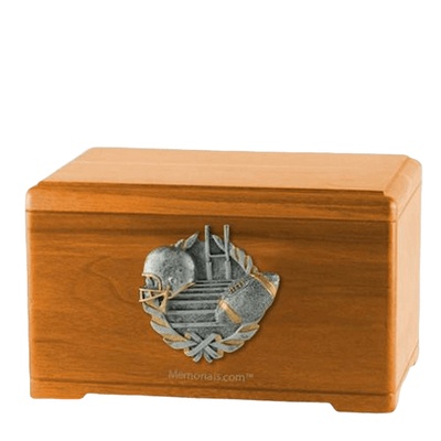 Touchdown Fan Oak Cremation Urn