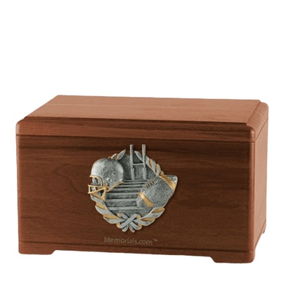 Touchdown Fan Walnut Cremation Urn