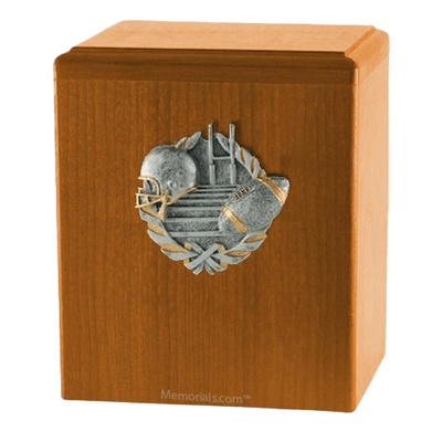 Touchdown Oak Cremation Urn