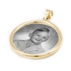 Tranquility Yellow Gold Photo Pendant