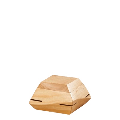 Trapezium Pine Wood Keepsake Urn